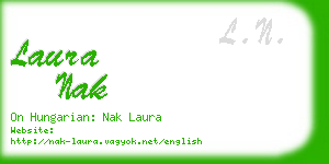 laura nak business card